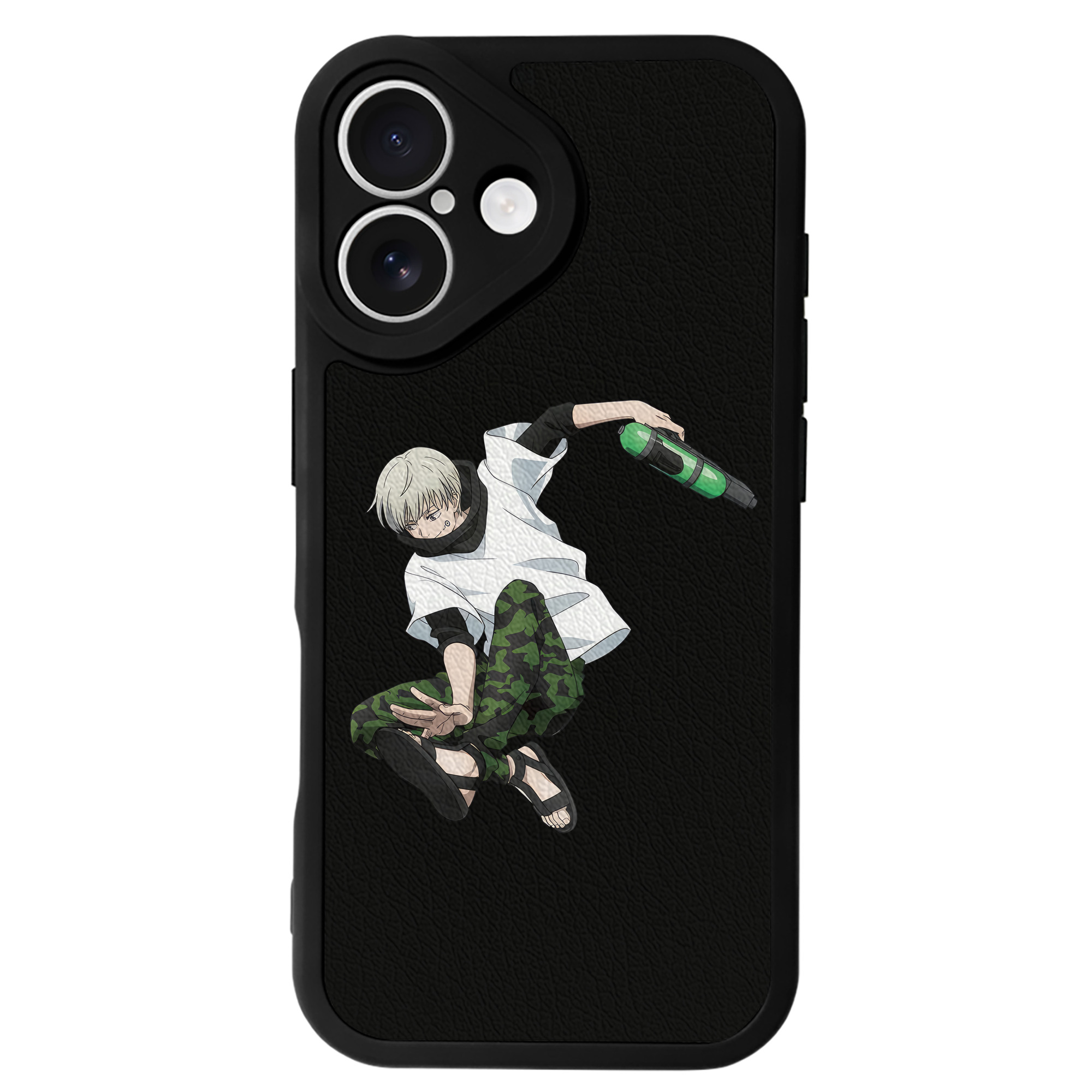 （画像用） 呪術廻戦 Jujutsu Kaisen 【iPhone 16シリーズ対応】シリコンスマホケース（レザー調） 材質：シリコン